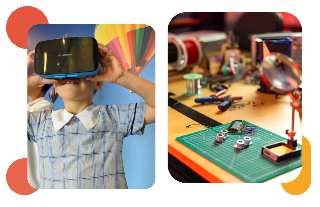 Axilearn Students Exploring Virtual Reality Tech